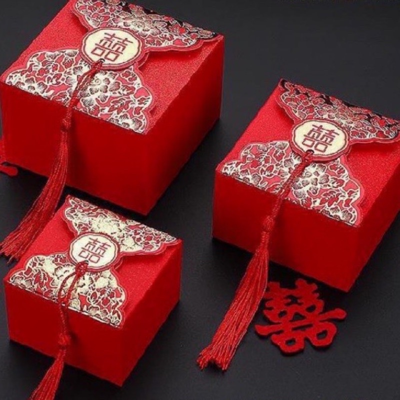 Combo 20-30-50 HỘP quà cưới đựng bánh kẹo size 8x8