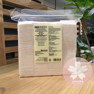 Bông tẩy trang hữu cơ Muji_nội địa Nhật Bản  (180 miếng)
