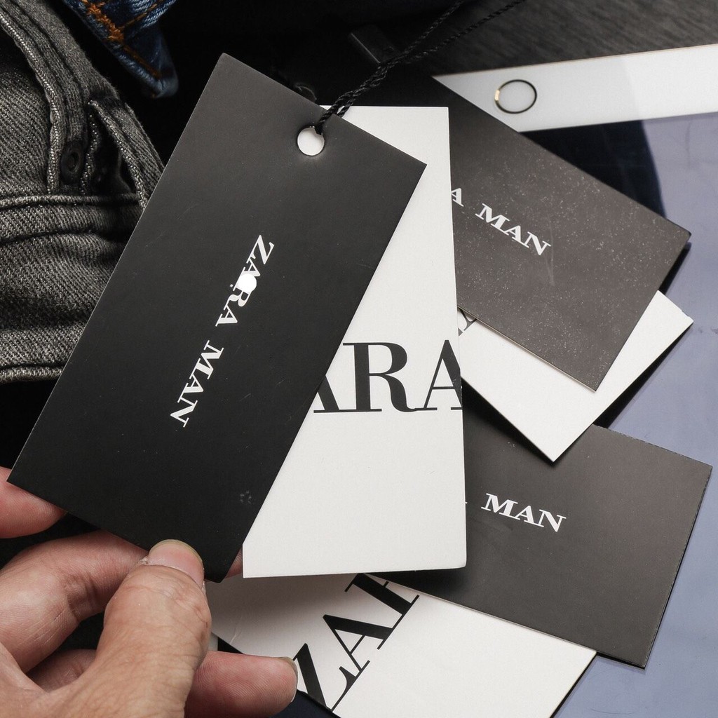 Quần jeans nam rách gối nhẹ Zara Man, hàng cao cấp.