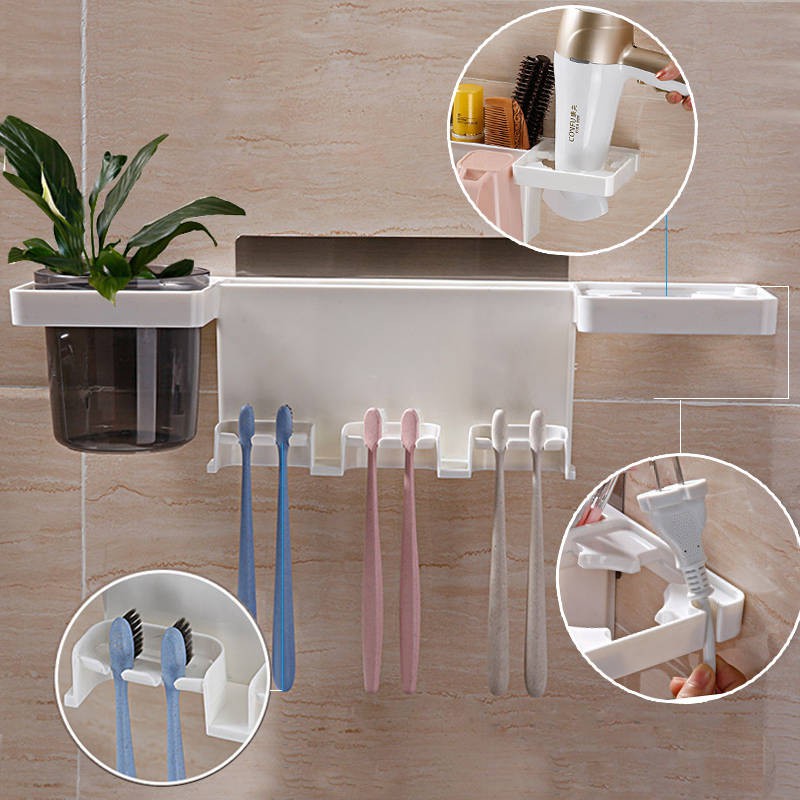 kệ lò vi sóngđời Giá đựng bàn chải đánh răng không thủng giá treo tường | BigBuy360 - bigbuy360.vn