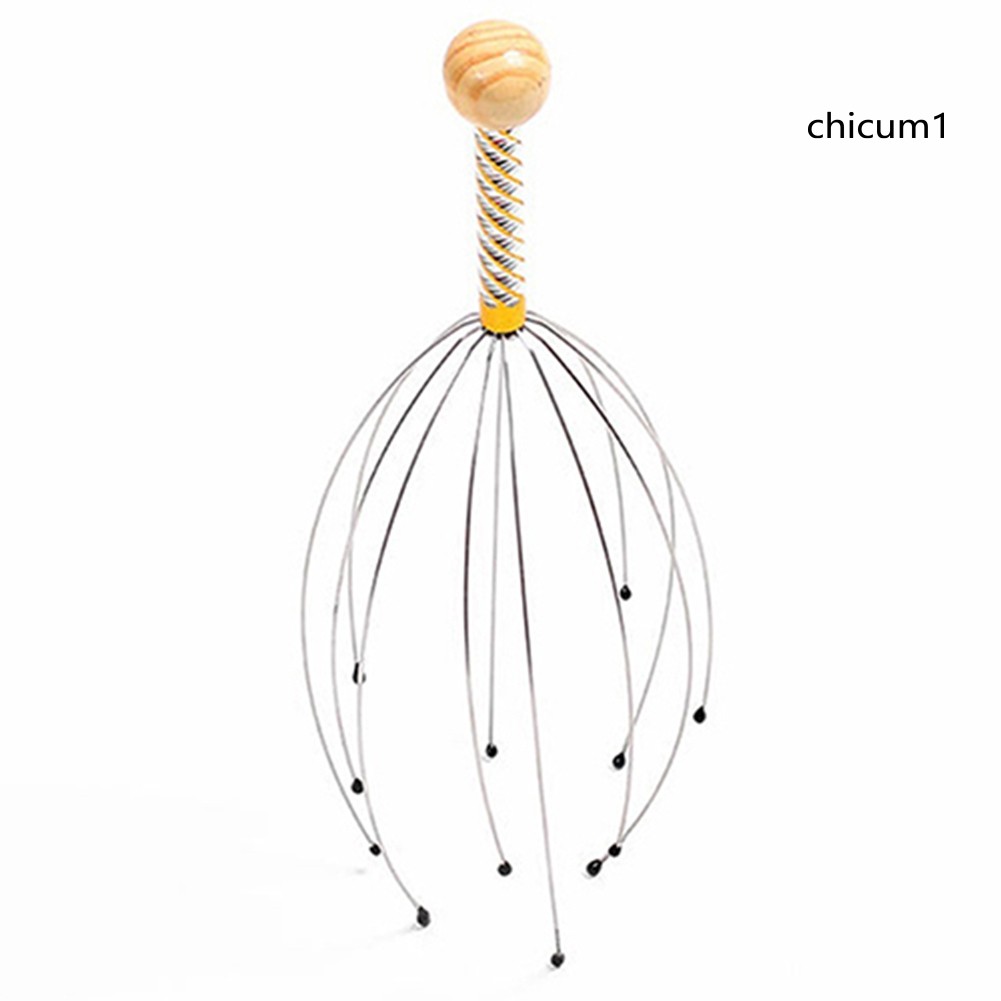 Dụng Cụ Mát Xa Đầu Hình Bạch Tuộc Bằng Thép Không Gỉ