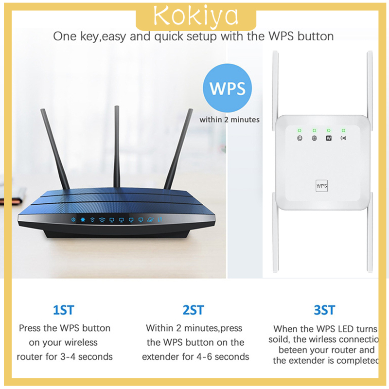 Thiết Bị Khuếch Đại Wifi 1200mbps 2.4 &amp; 5ghz Phích Cắm Uk Màu Trắng