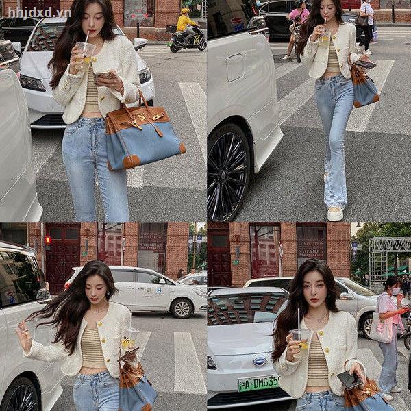 Áo khoác cardigan dài tay dáng rộng phong cách retro thời trang mùa thu mới cao cấp cho nữ