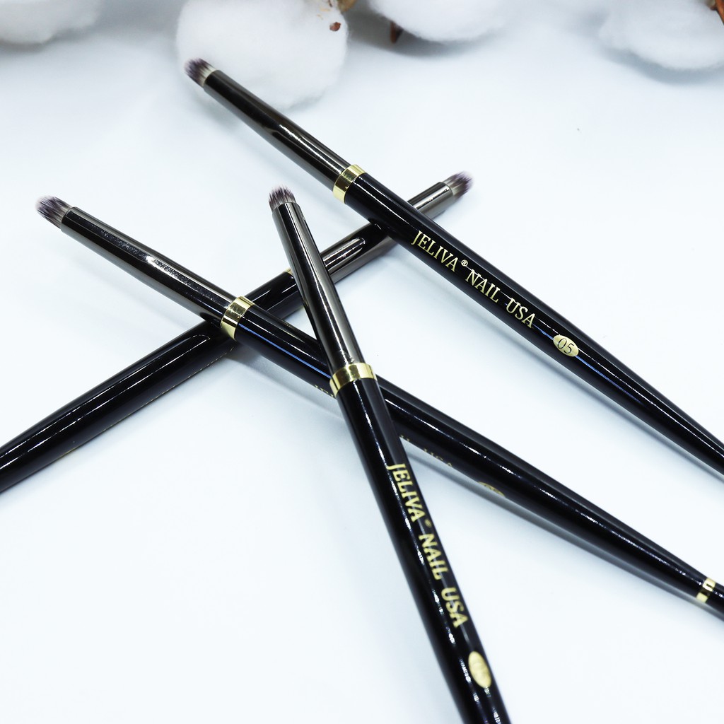 Cọ ombre cọ vẽ móng làm ombre đầu tròn Jeliva Chính Hãng số 05