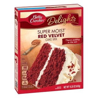 BỘT LÀM BÁNH BETTY CROCKER SUPER MOIST CAKE MIX RED VELVET 432g