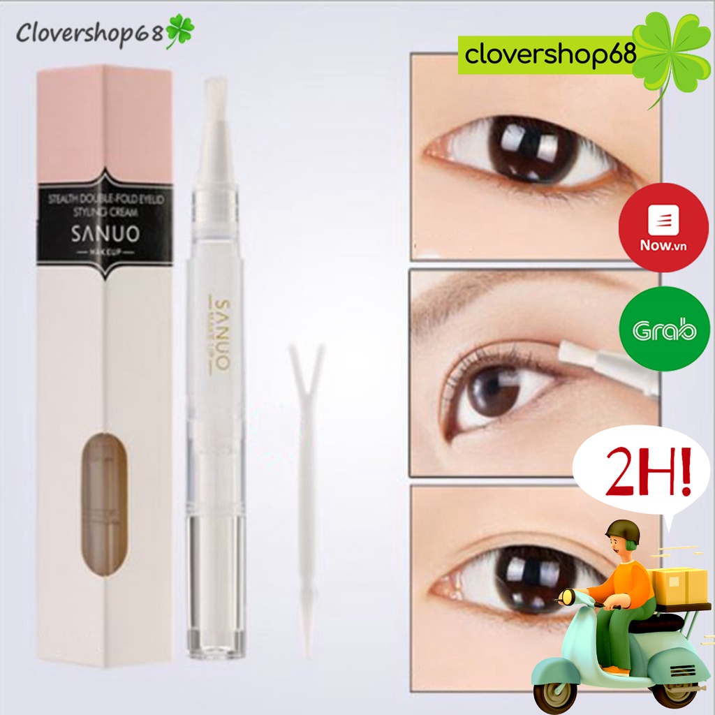 Bút kích mí, Kem tạo kiểu mí mắt Sanuo  Clovershop68