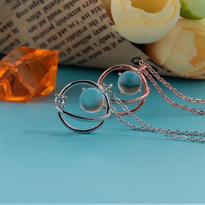 Vòng cổ Đính Đá Mặt Trăng Ngôi Sao Thời Trang Cho Nữ