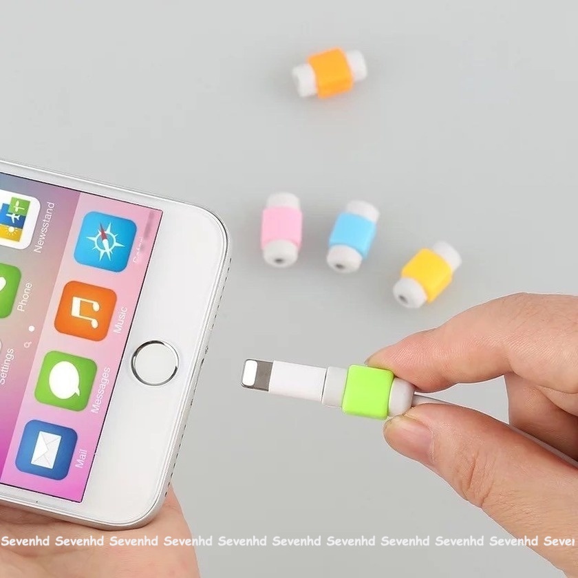 Vỏ bọc bảo vệ dây cáp sạc USB bằng silicon tùy chọn màu sắc
