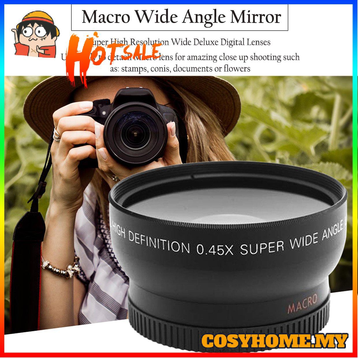 Thấu Kính Macro Góc Rộng 52mm 0.45 X Cho Nikon D3200 D3100 D5200 D5100