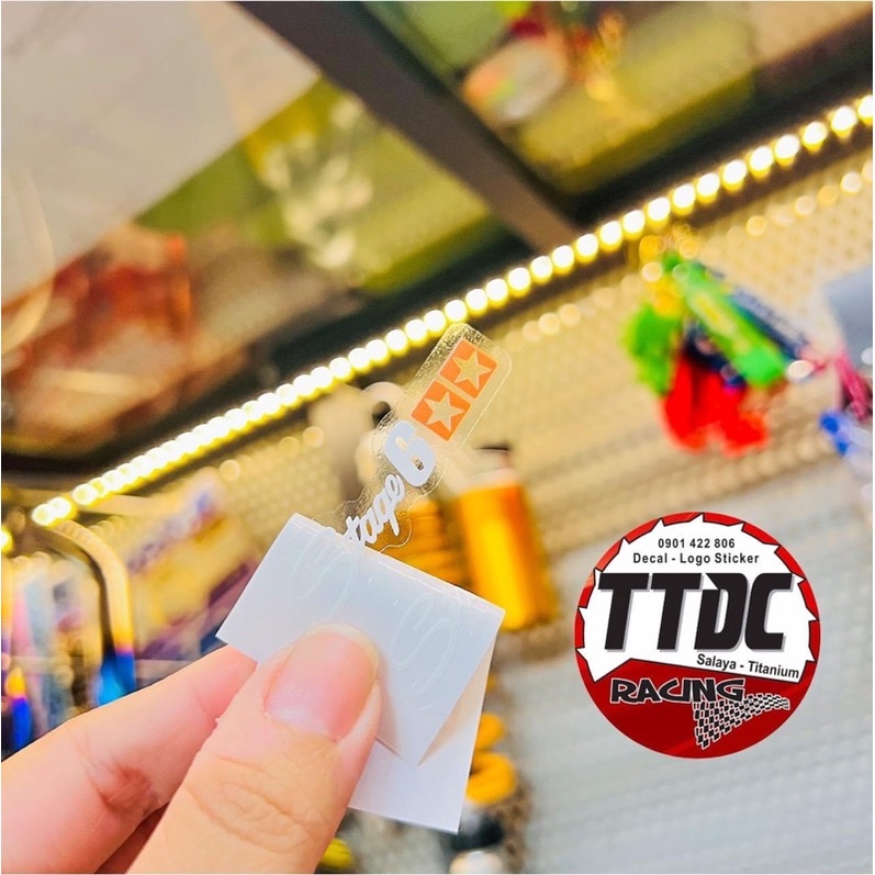 [ Giá 1 cặp ]Tem Sticker Uv mực nổi Stage6 nổi trên mọi nền màu✌
