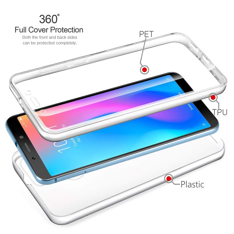 ốp điện thoại Silicone Trong Suốt 360 Độ Cho Xiaomi Mi Note 10 Lite 9t Pro A3 A2 A1 9 8 Se Lite Note10 Poco F2 Pro F1