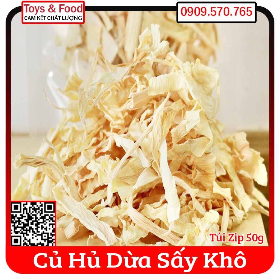 CỦ HỦ DỪA SẤY KHÔ- túi 50gr - ĐẶC SẢN BẾN TRE