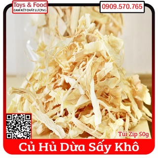 CỦ HỦ DỪA SẤY KHÔ- túi 50gr - ĐẶC SẢN BẾN TRE