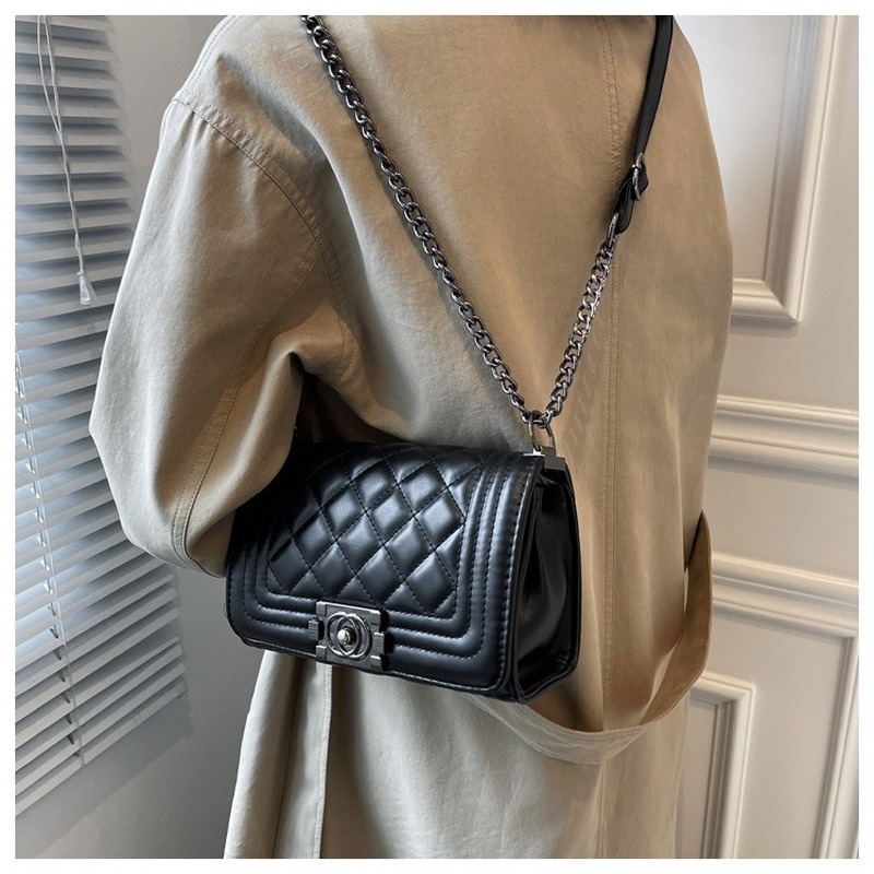 Túi Đeo Chéo Họa Tiết Kim Cương Phong Cách Hàn Quốc Mới 2022 Gylb377