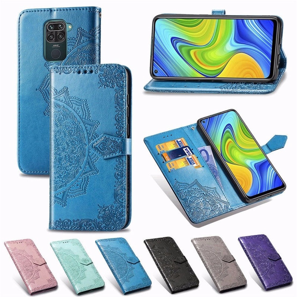 Bao da điện thoại nắp lật có khe đựng card in hình Mandala cho ASUS Zenfone 4 3 Max ZC554KL ZC520TL