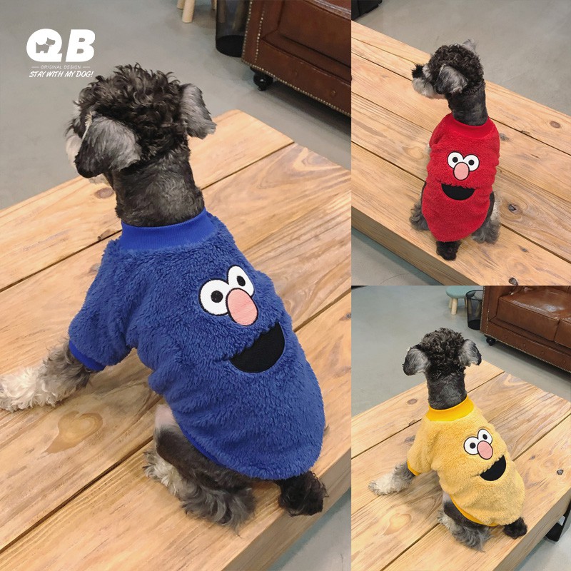 QB Schnauzer chó mùa đông lông quần áo cún con mèo quần áo ấm mùa đông Teddy luật Bomei đồ ngủ mùa thu và mùa đông