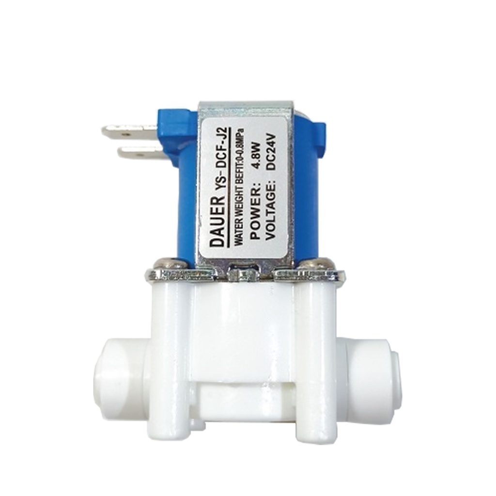 Van điện từ 24V máy lọc nước nối nhanh dùng cho máy RO, Bảo hành chính hãng 2 năm