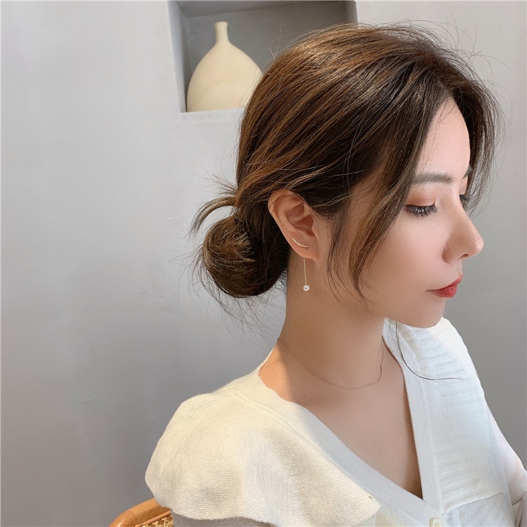 Bông Tai Nữ Treo Mặt Đá nhân tạo Tròn Phong Cách Vintage độc đáo cá tính HER.ACC H27