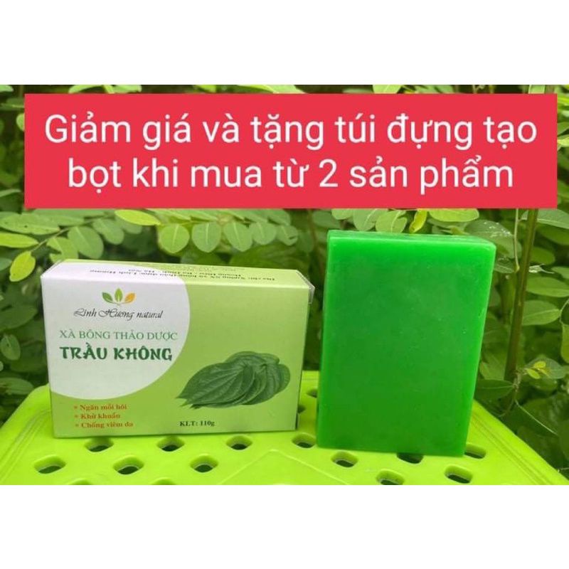 Xà Bông Trầu Không - Giảm Hôi Nách Mùi Hôi Cơ Thể. ăn toàn cho trẻ trên 6 tuổi