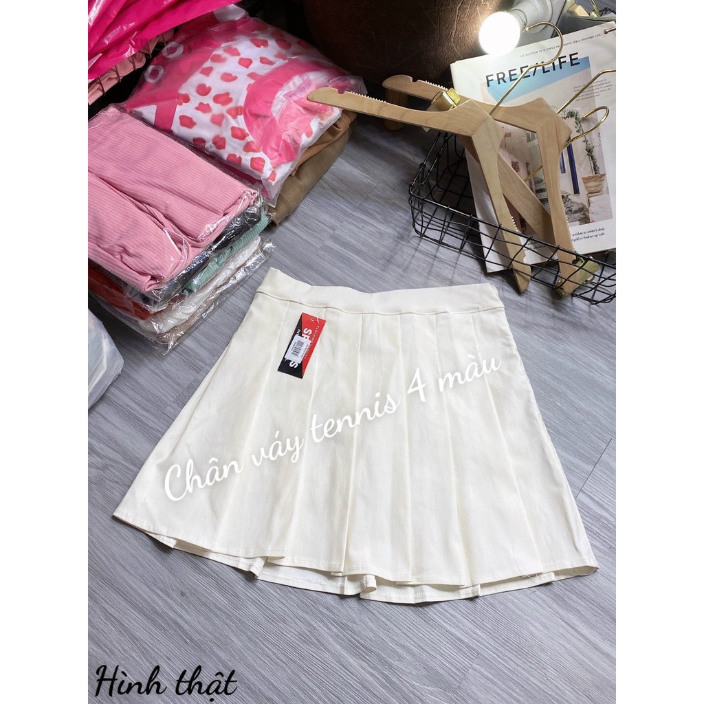 CHÂN VÁY TENNIS TRƠN ĐỦ MÀU CÓ MAY KÈM QUẦN BÊN TRONG,LY STORE