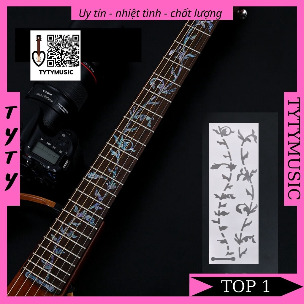 Sticker miếng dán trang trí cần đàn guitar độc đáo TYTYmusic