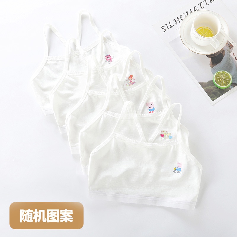 Áo Ngực cotton Không Tay Dành Cho Bé Gái 10 Tuổi / 4-12 Tuổi