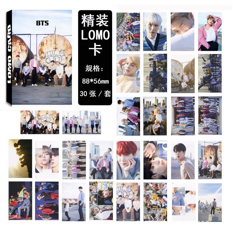 Hộp 30 ảnh lomo card nhóm nhạc BTS