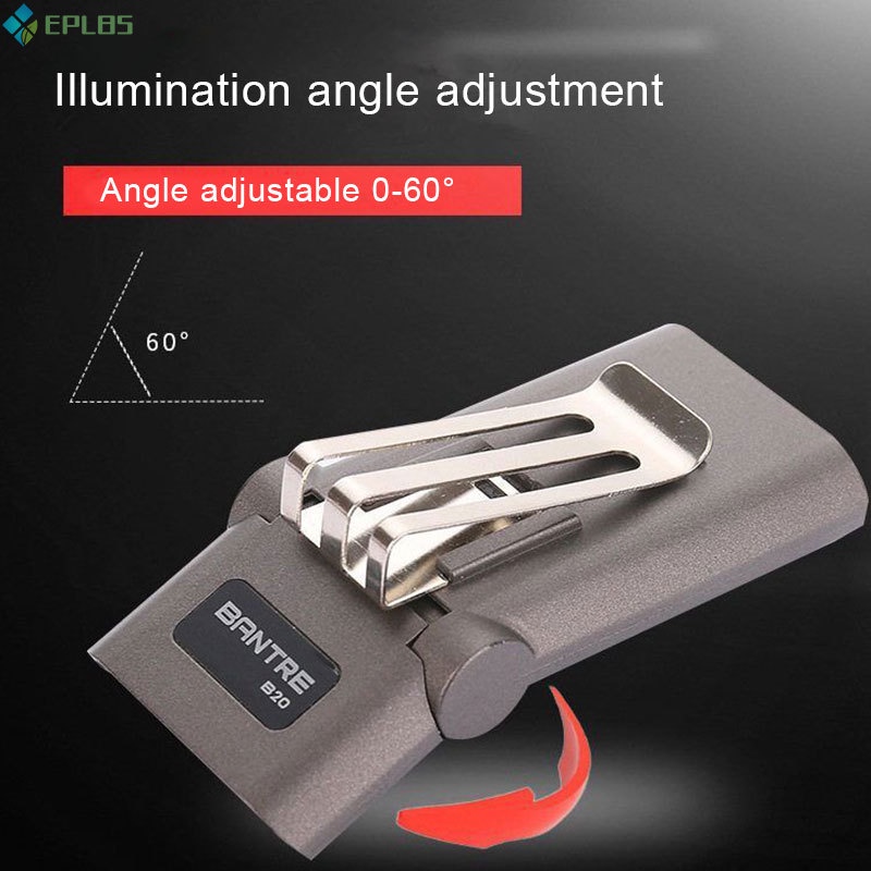 Đèn LED kẹp mũ lưỡi trai có thể xoay tiện lợi mang theo câu cá/ cắm trại