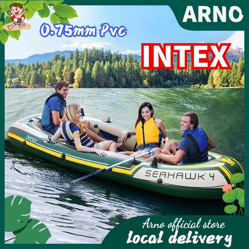 Nhóm thuyền bơm hơi 4 người Seahawk Thuyền đánh cá 4 người Ca nô cao su Thuyền xung kích 4 người