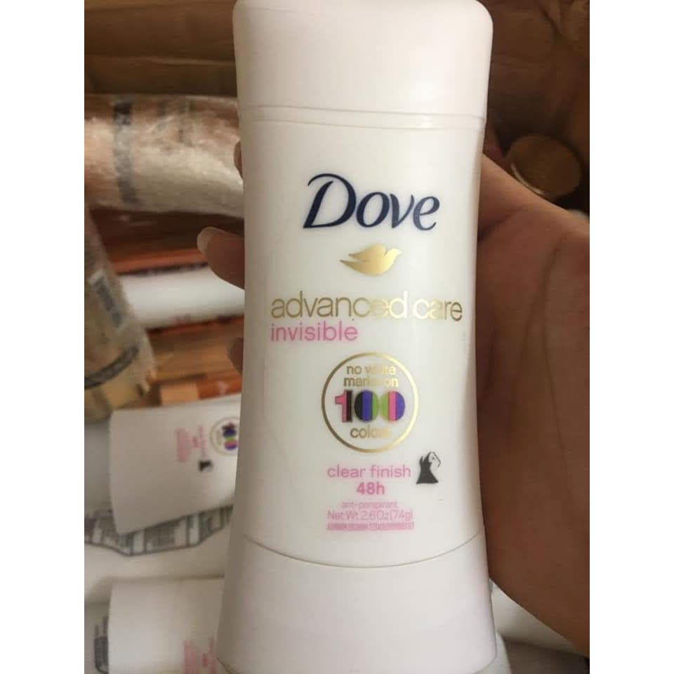 Lăn Khử Mùi Dove Advanced Care Invisible (74g) XÁCH TAY MỸ