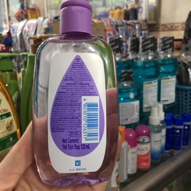 Nước hoa Johnson’s Baby Hương Ban Mai chai 125ml