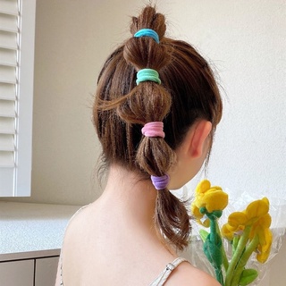 Set 100 Dây Buộc Tóc Co Giãn Thời Trang Cho Bé Gái