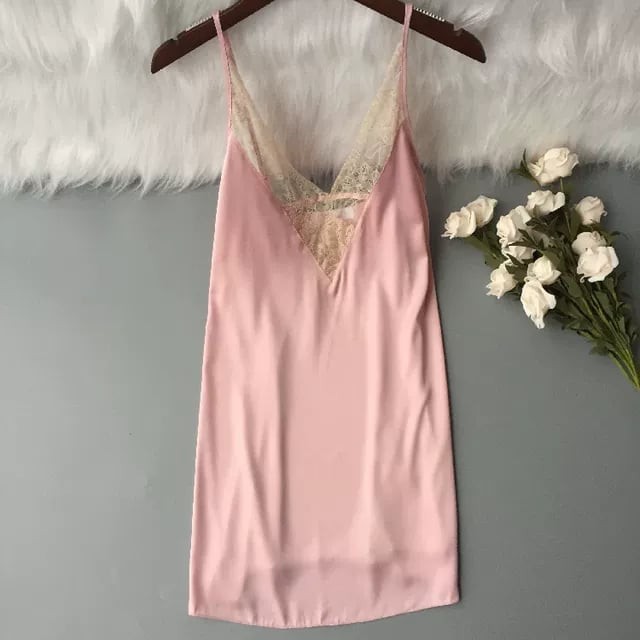 Váy Ngủ Lụa Phối Ren 05 | BigBuy360 - bigbuy360.vn