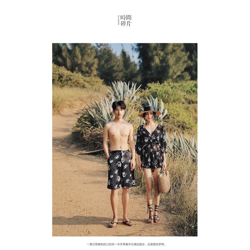 Bikini cặp đôi hoa đen | BigBuy360 - bigbuy360.vn