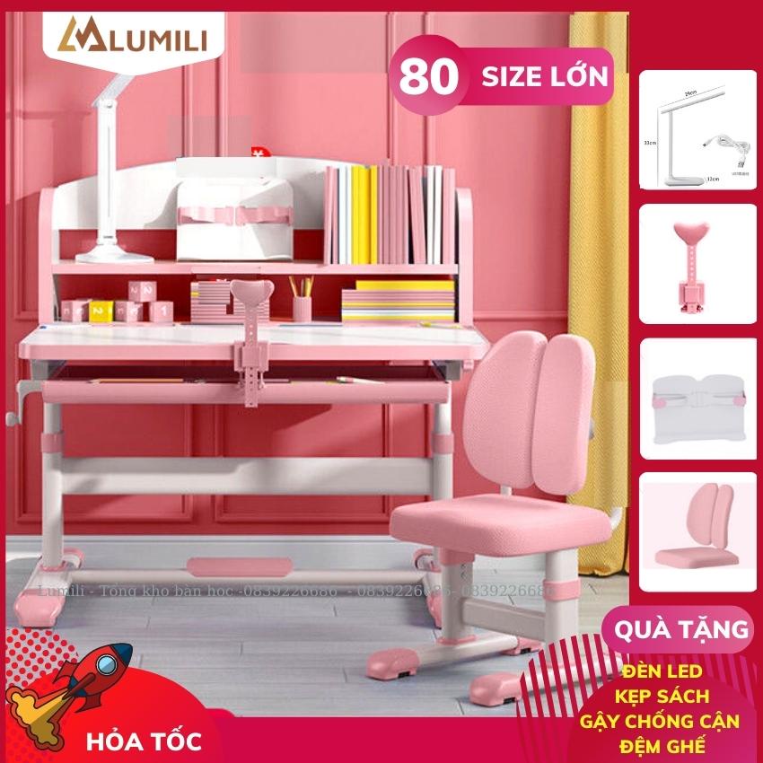 bộ bàn ghế học sinh thông minh Lumili P9 chống gù chống cận