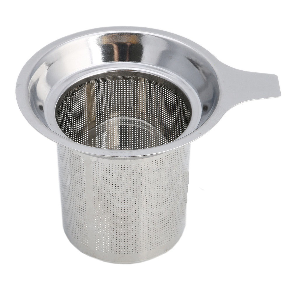 Dụng cụ lọc trà bằng thép không gỉ dạng đục lỗ nhỏ tiện lợi
