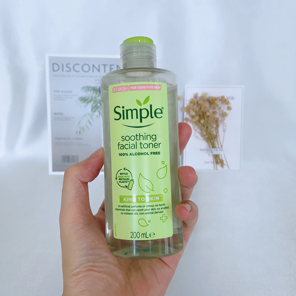 Nước Hoa Hồng Simple Soothing Facial Toner Cân Bằng Ẩm Dịu Nhẹ Cho Da 200ml | BigBuy360 - bigbuy360.vn