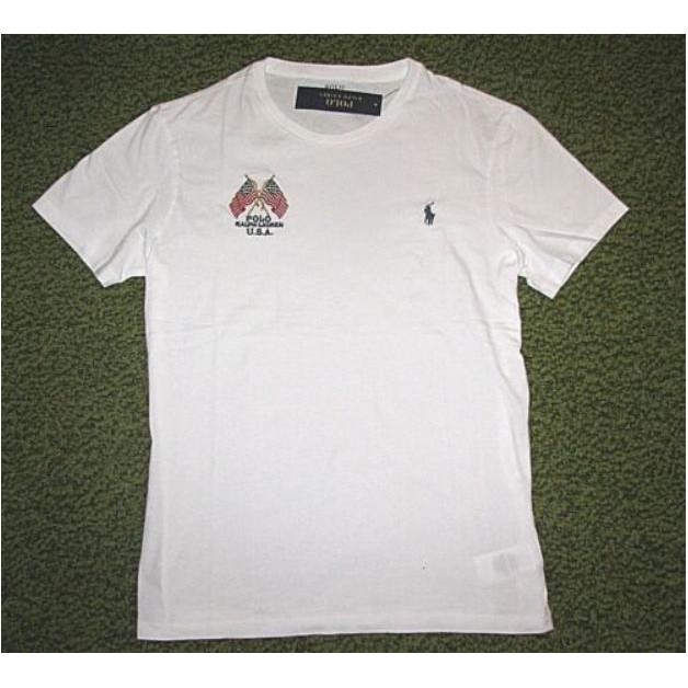 Áo thun nam Polo Ralph Lauren thêu hình lá cờ T-Shirt Usa Crossed Flags - Modife Shop