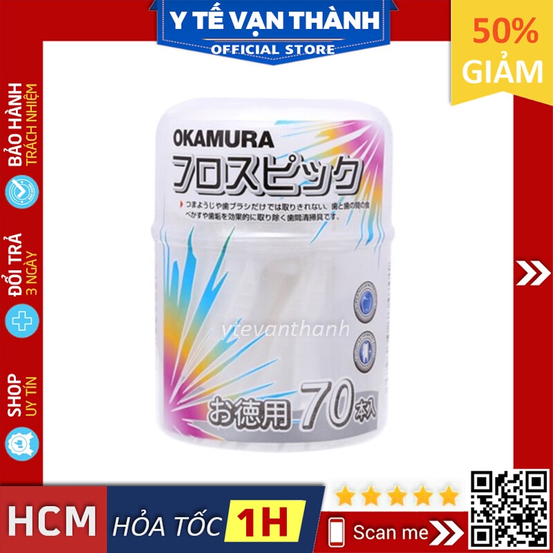 ✅ Hộp Tăm Chỉ Kẽ Răng- Okamura, Chất lượng Nhật Bản -VT0746