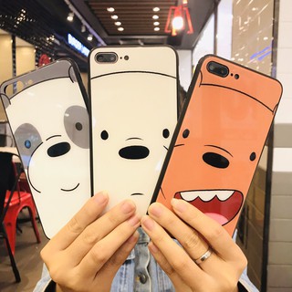 Ốp Lưng Kính Cường Lực Cartoon