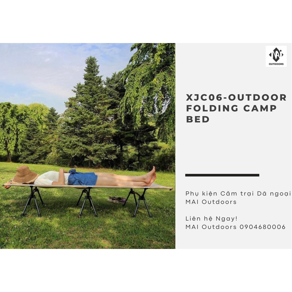 Giường gấp du lịch có thể điều chỉnh độ cao giường NatureHike NH20JJ009