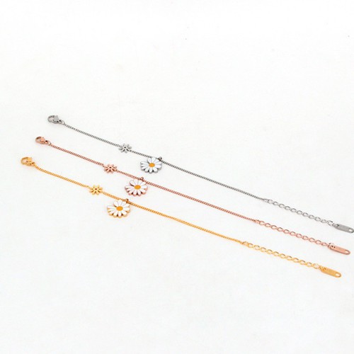 Lắc Tay Hoa Cúc Titan Ko Đen TT 3021