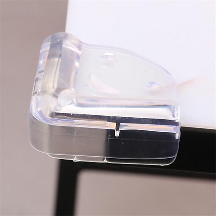 Combo 4 Miếng Silicon Bọc Cạnh Bàn, Góc Bàn Trong Suốt Dáng Vuông
