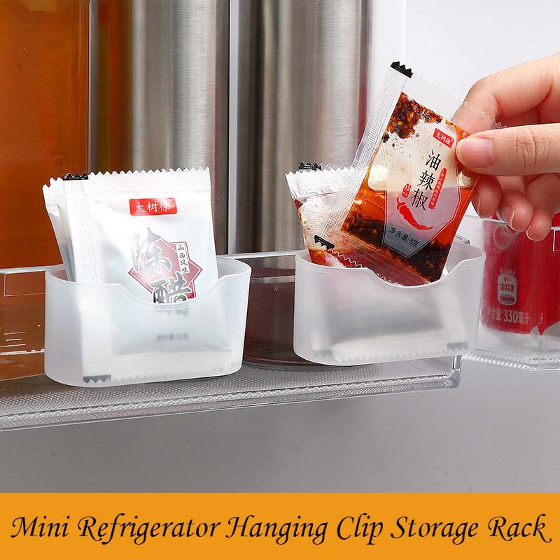 Giá Đỡ Túi Đựng Nước Sốt Mini Màu Trắng Treo Tủ Lạnh