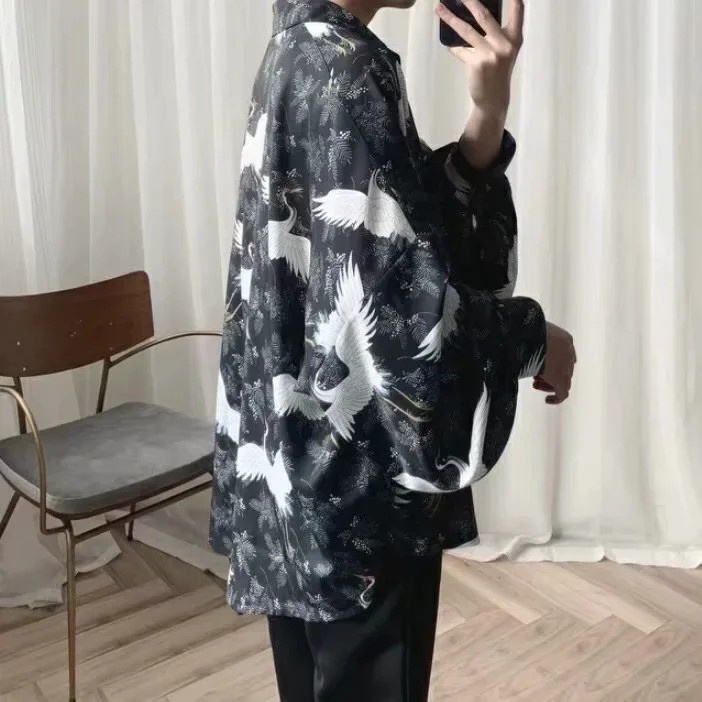 Áo sơ mi tay dài dáng rộng phong cách thời trang unisex cá tính 09