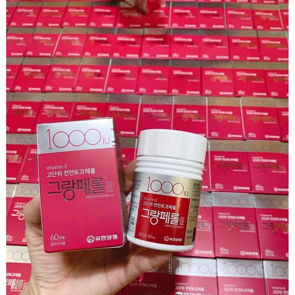 Viên uống Vitamin E 1000IU Hàn Quốc 60 viên - Chống lão hóa