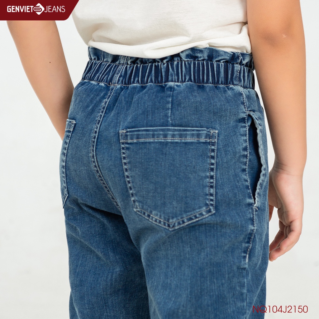 [Mã FATOP12 giảm 30K đơn 150K] Quần Jeans Dài Bé Gái Genviet Thời Trang Trẻ Em NQ104J2150