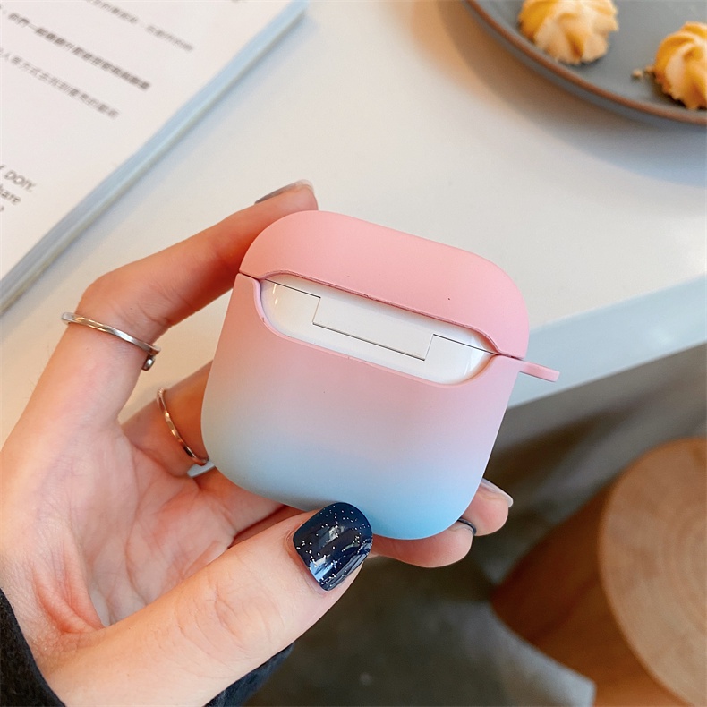 Vỏ Bảo Vệ Hộp Sạc Tai Nghe Bluetooth Không Dây xiaomi Redmi Buds3 Tws Bằng PC Cứng Chống Sốc Màu Gradient Ốp