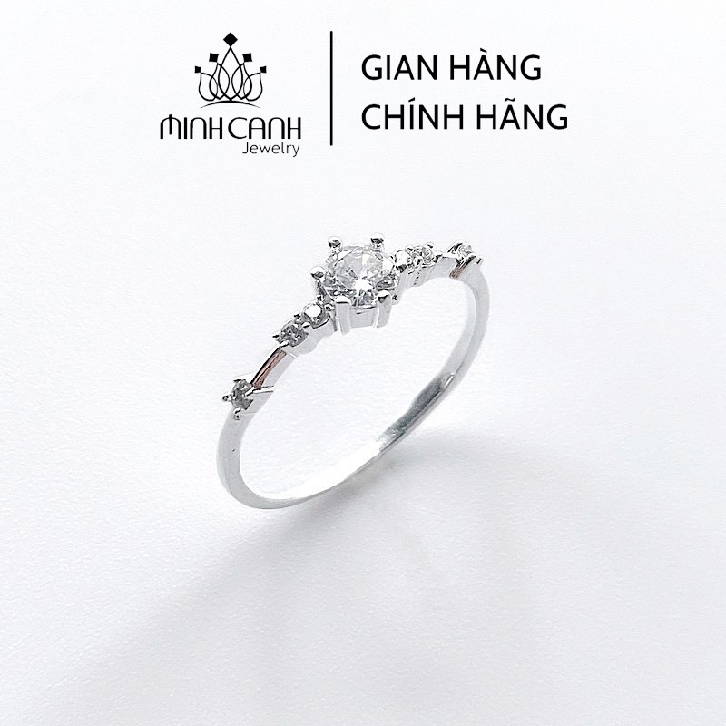 Nhẫn Bạc Nữ Đính Đá Tấm - Minh Canh Jewelry