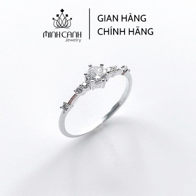 Nhẫn Bạc Nữ Đính Đá Tấm - Minh Canh Jewelry